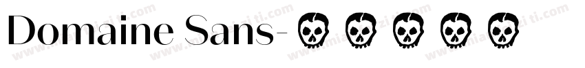 Domaine Sans字体转换